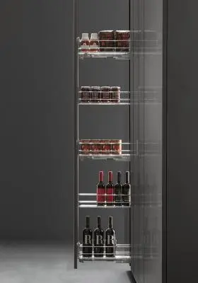 Выдвижные системы для кухонных пеналов колонна выдвижная partner range в базу 150 мм, левая
