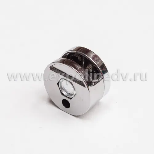 Фурнитура для стекла (Китай) крепление зеркала d22мм, без сверления, хром
