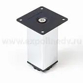 Опоры декоративные опора регулируемая н 100 мм, 40*40, хром