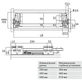 Ящики Samsung IREX комплект ящика samsung irex, c доводчиком, nl-550*84мм, серый