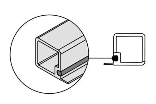 Каркасная система Smartcube уплотнитель для полки