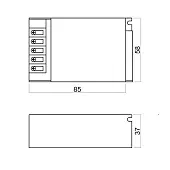 Блоки питания 12V, IP20, IP67 блок питания gls led 36w, 12v, ip20