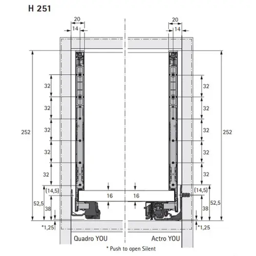 Комплекты ящиков Avantech You комплект ящика avantech you nl-400*251мм, silent system, серый